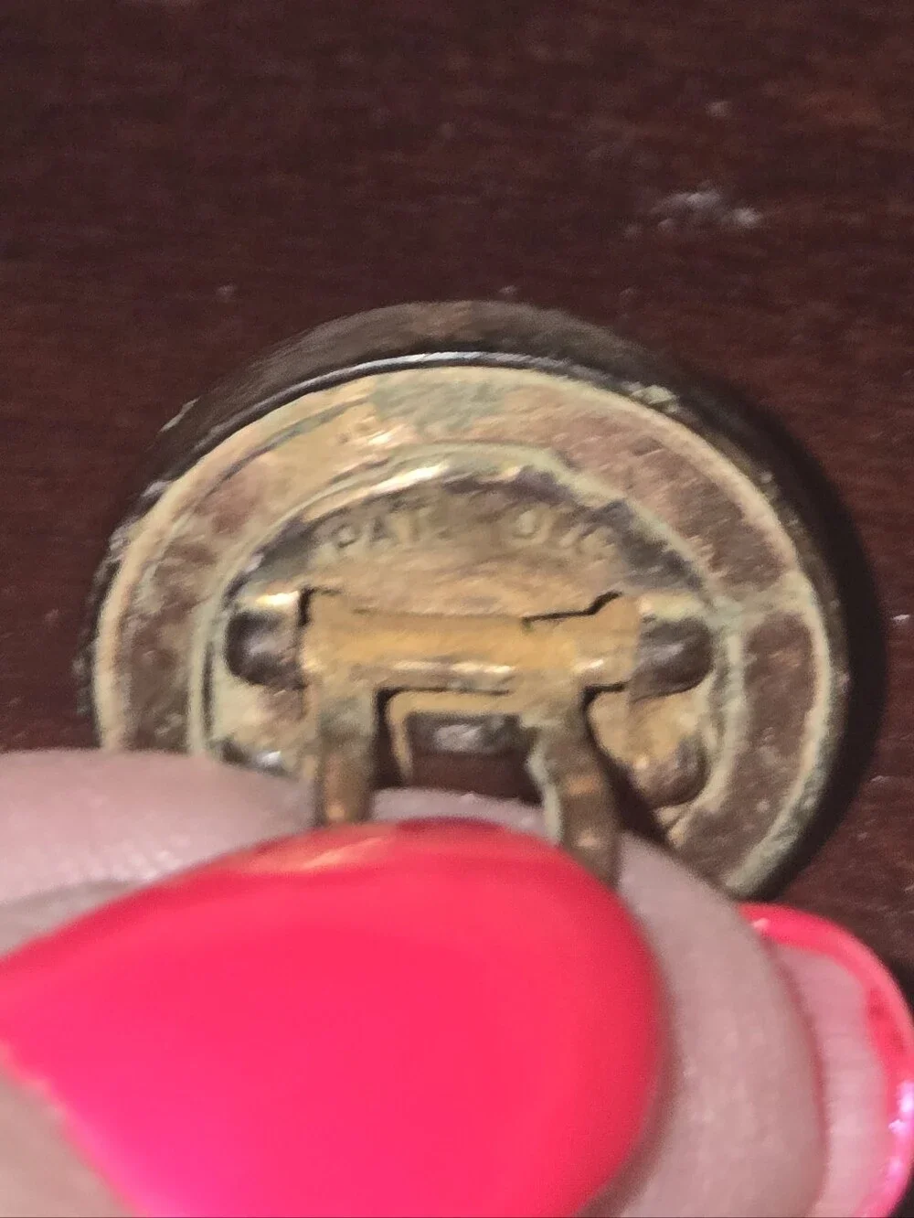 Antique Victorian Era Cameo Cuff/Bachelor Button & Cuff Link